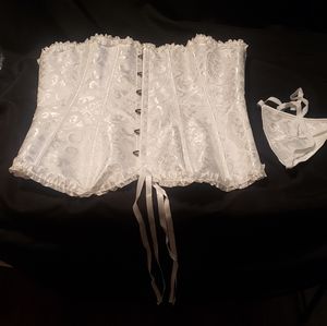 Corset white size 3XL